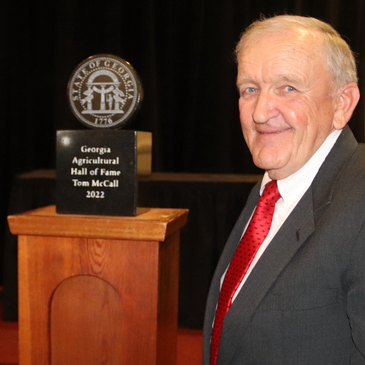Tom McCall inducted into Georgia Ag Hall of Fame